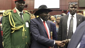 Rais wa Sudan Kusini Salva Kiir akiwa Addis Ababa (17.08.2015)