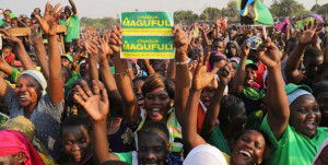  CCM supporters cheer the partyâ€™s presidential candidate, Dr John Magufuli, at a campaign rally. PHOTO | FILE  By Jenerali Ulimwengu 