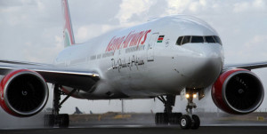  A Kenya Airways aircraft at JKIA, Nairobi. Kenya, Uganda, Rwanda and South Sudan are on the verge of concluding talks to form a single airspace area. PHOTO | FILE  By LILIAN OCHIENG