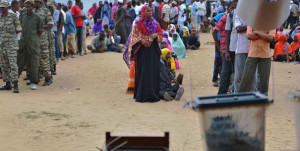  Tanzanians queue to vote at a polling station in Zanzibar on October 25, 2015. Zanzibar's electoral commission has said elections on the Indian Ocean islands must be carried out again, citing "violations of electoral law". PHOTO | TONY KARUMBA |  AFP By AFP